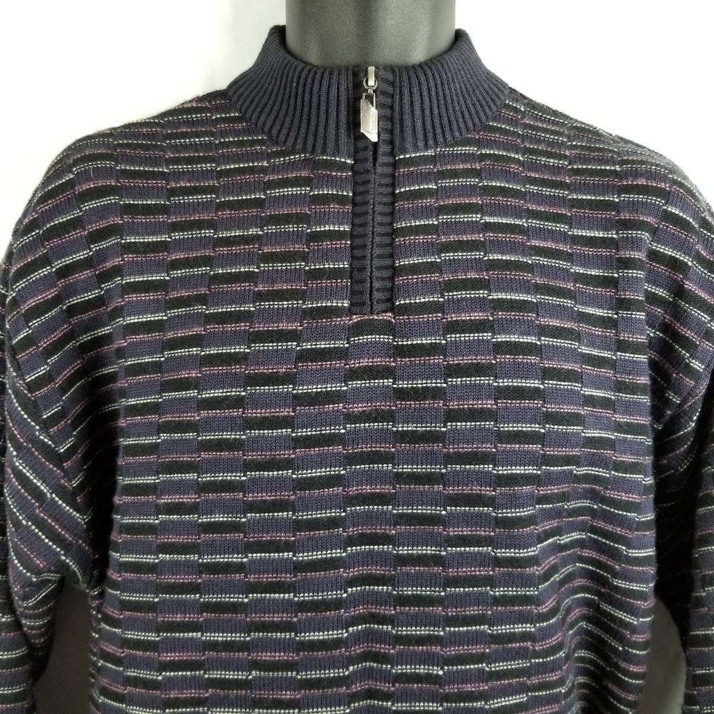 Barclay Quarter Zip Pullover Jacket Sweater Block